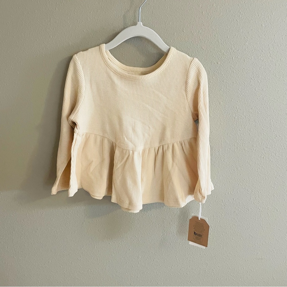 Grayson Collective Waffle Peplum Top